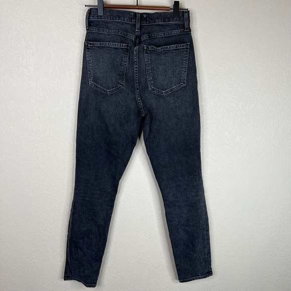 Agolde Nico Jean Virtue Black High Rise Slim Fit Denim Button Fly Womens Size 25 - Picture 5 of 13